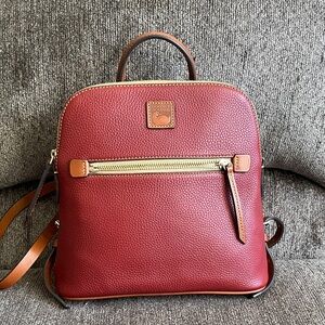 Dooney & Bourke Cranberry Pebble Grain Backpack